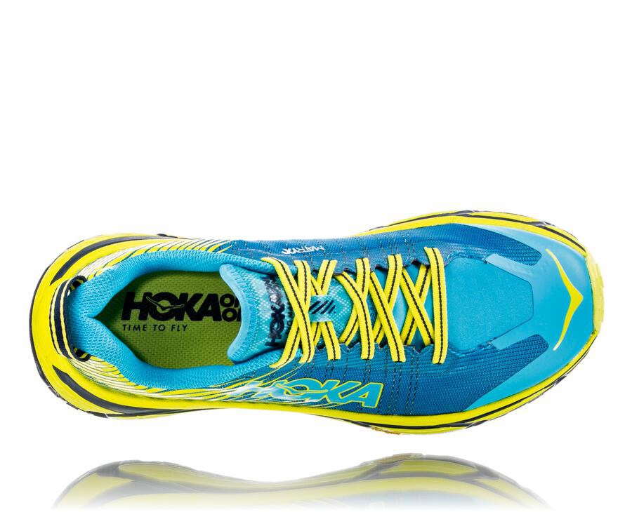 Hoka Australia One One EVO Mafate 2 - Mens Trail Shoes Blue/Green - NRDXA-8349